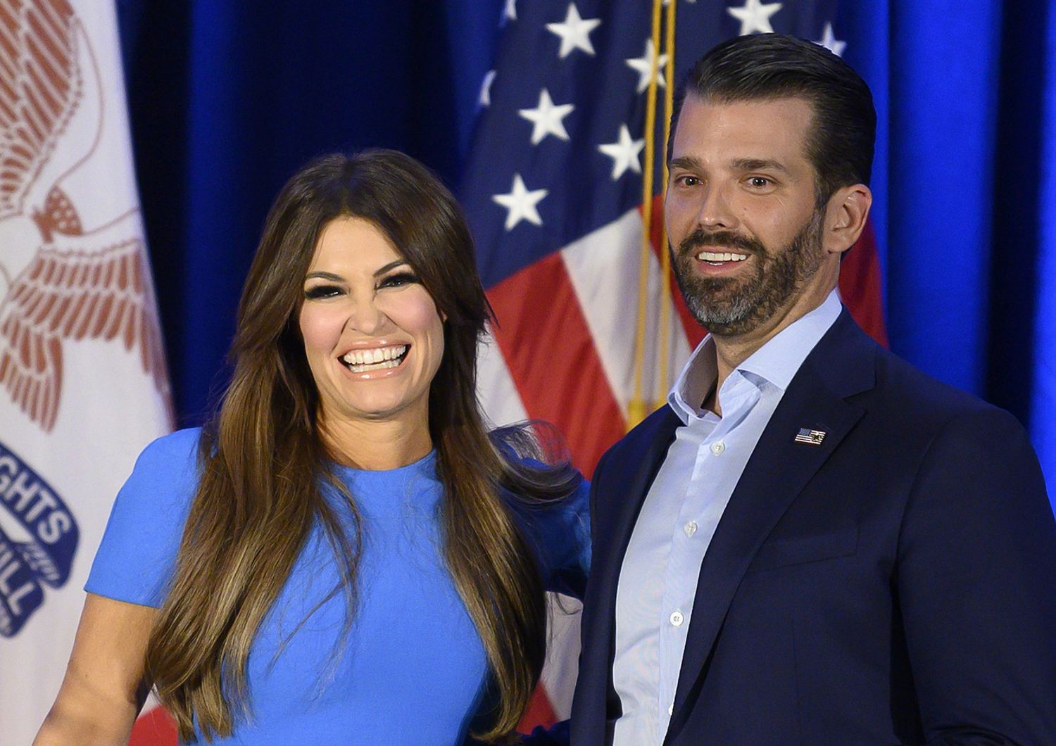 Kimberly Guilfoyle e Donald Trump Junior&nbsp;