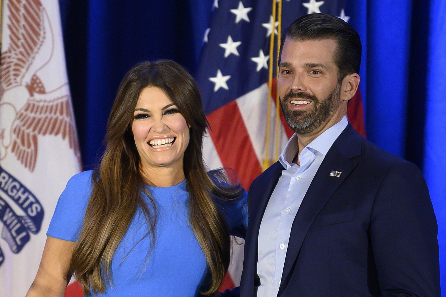 Kimberly Guilfoyle e Donald Trump Junior&nbsp;