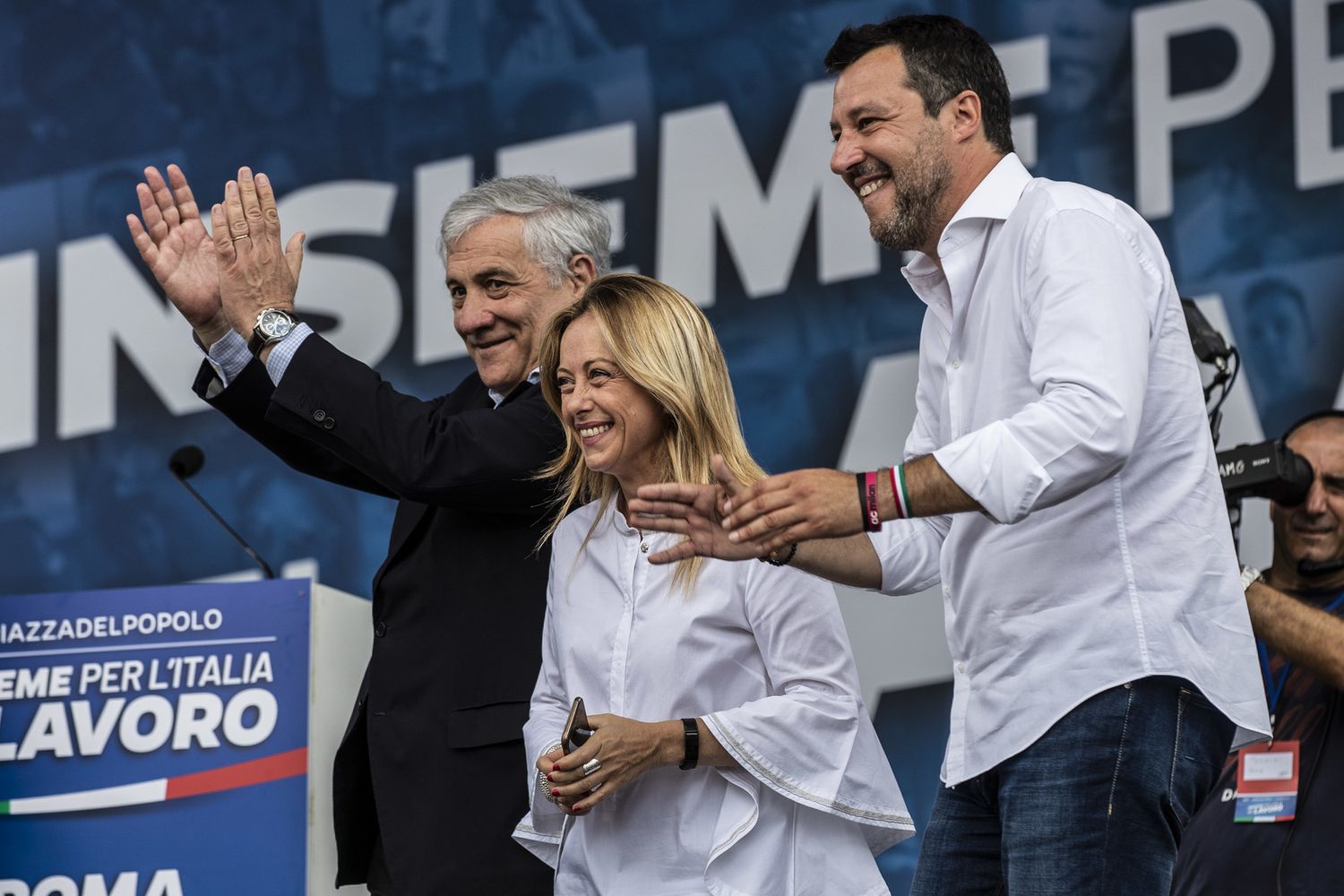 Antonio Tajani, Giorgia Meloni, Matteo Salvini