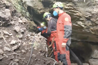 Recupero speleologi intrappolati grotta Majella