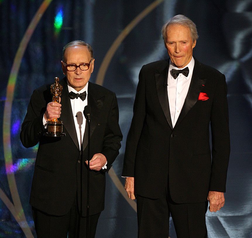 Ennio Morricone e Clint Eastwood&nbsp;