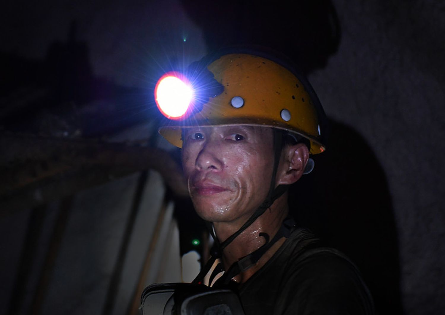 Un minatore in Cina