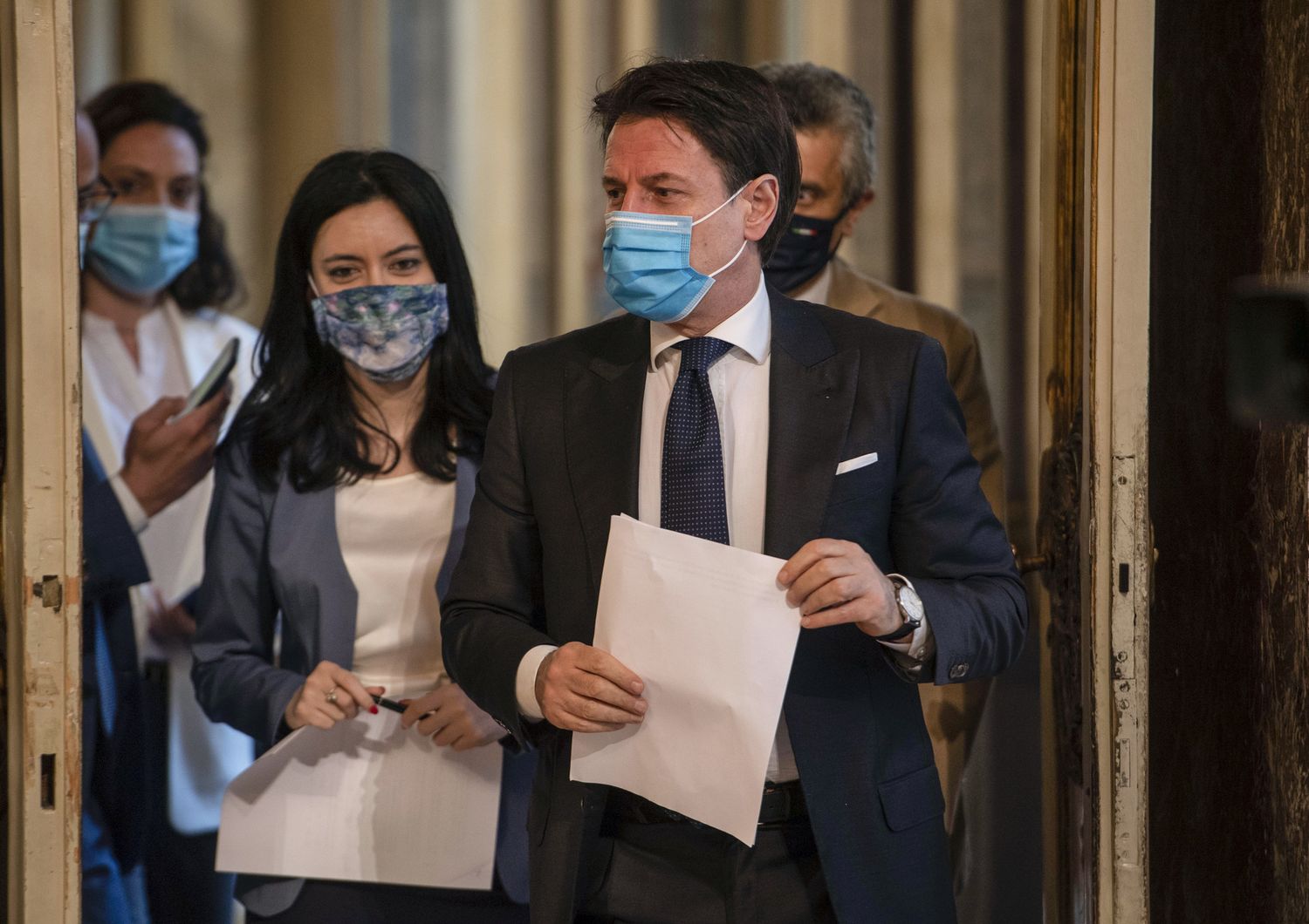 Lucia Azzolina, Giuseppe Conte