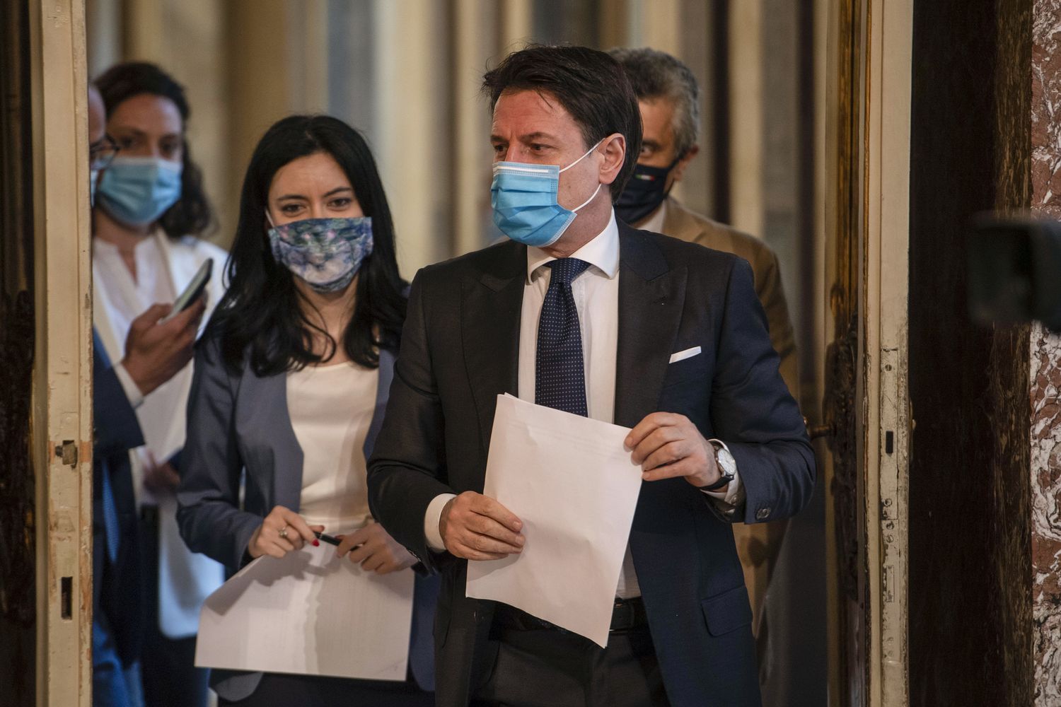 Lucia Azzolina, Giuseppe Conte