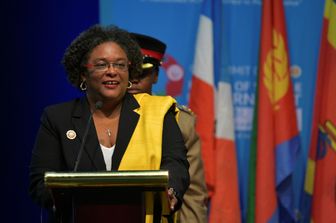 La premier di Barbados&nbsp;Mia Ammor Mottley