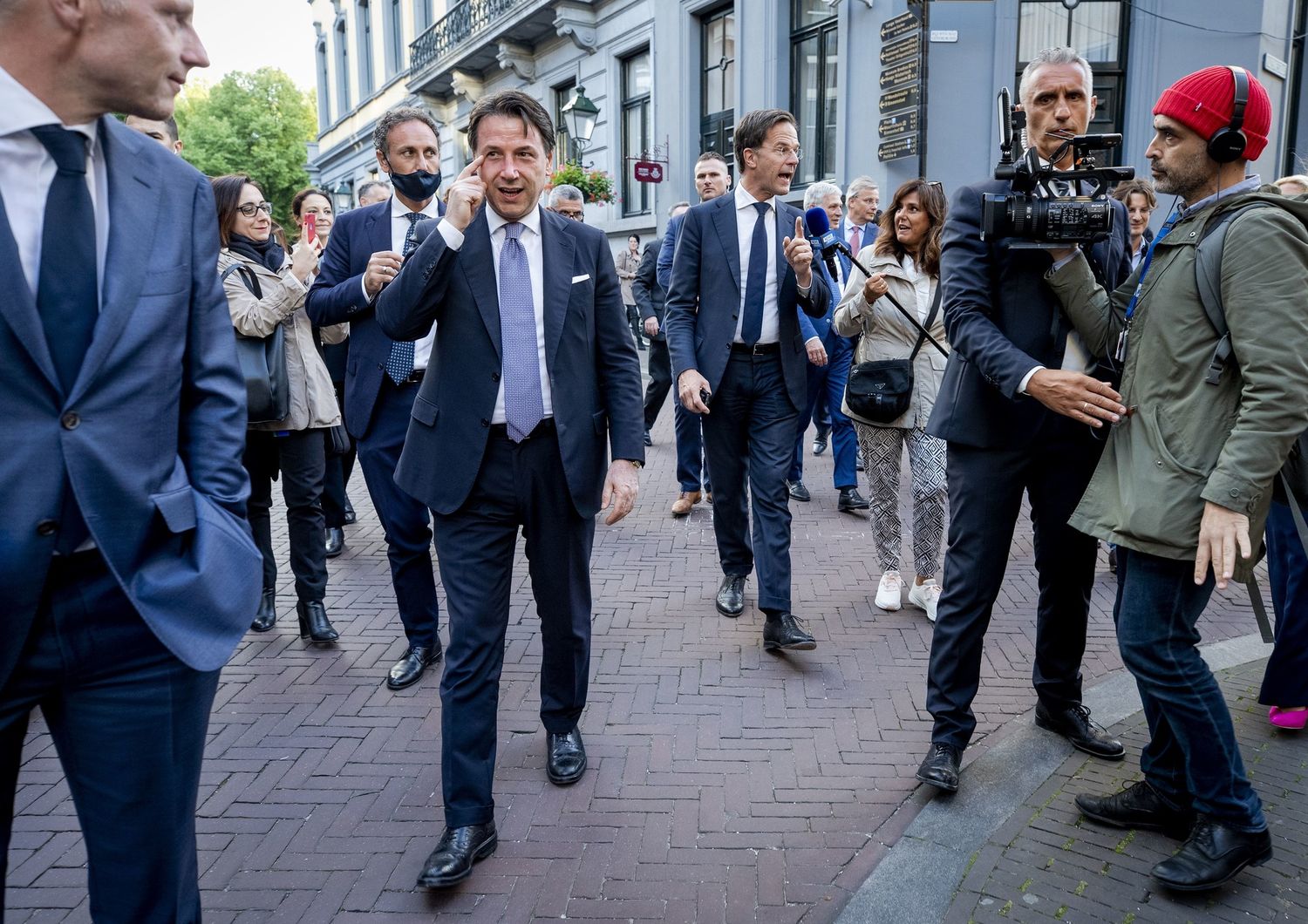 Giuseppe Conte e Mark Rutte