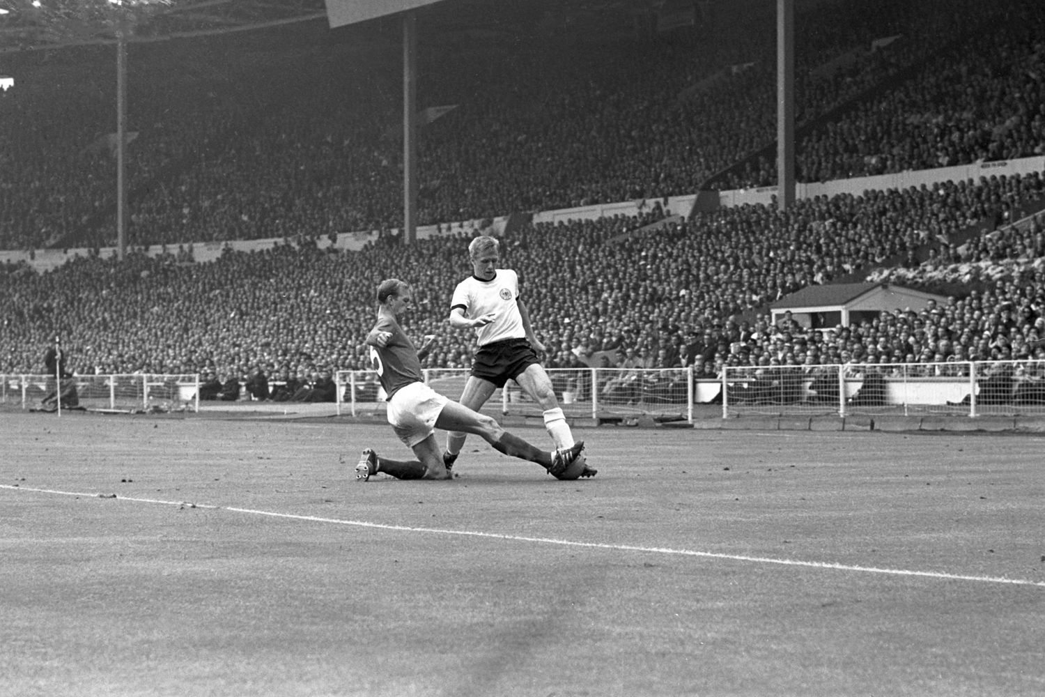 Jack Charlton con la maglia della nazionale inglese