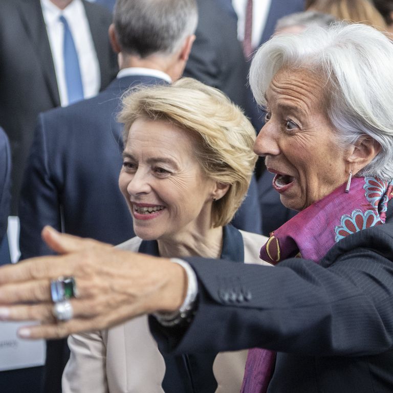 Ursula von del Leyn e Christine Lagarde