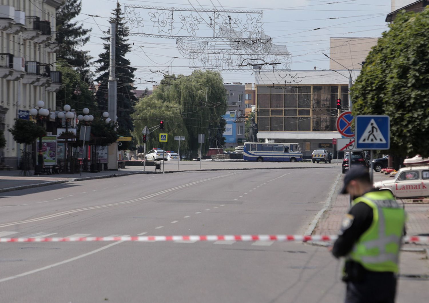 Armato bus assedio Ucraina