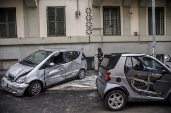 Un incidente stradale a Roma