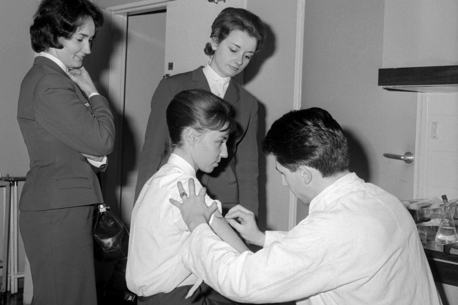 La campagna di vaccinazione contro il vaiolo nel 1960