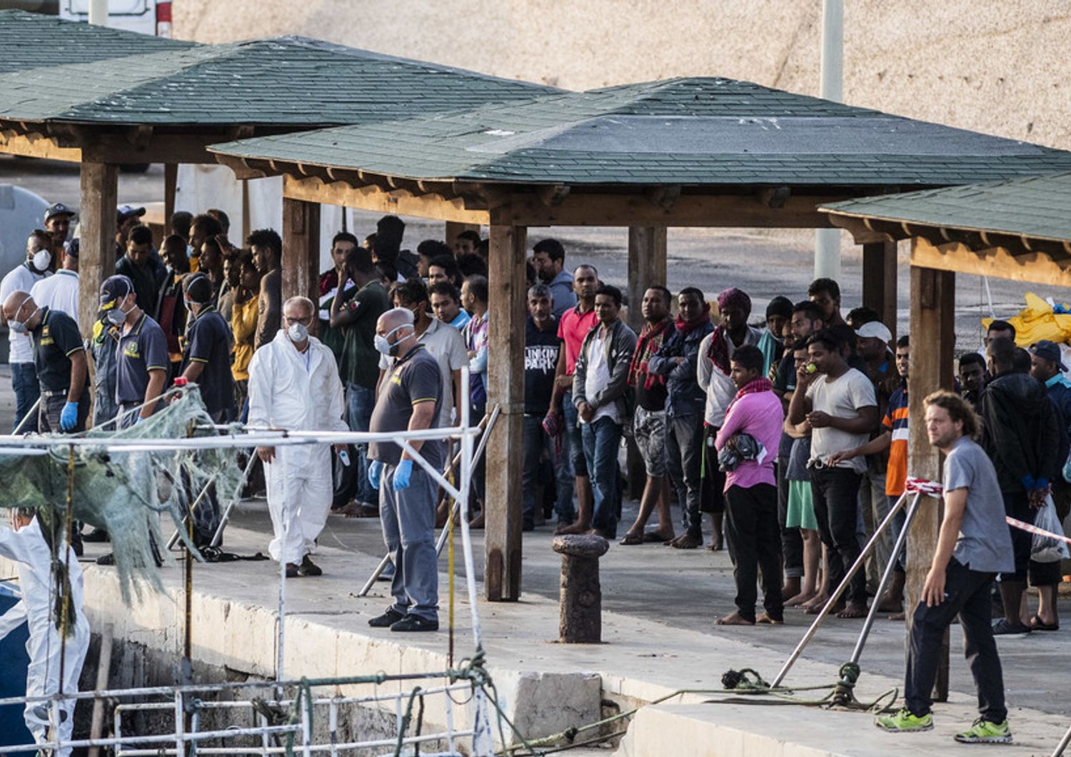 Migranti tunisini arrivati a Lampedusa
