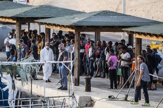 Migranti tunisini arrivati a Lampedusa