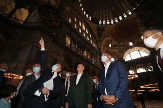 Erdogan a Santa Sofia