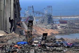 Le macerie del porto di Beirut