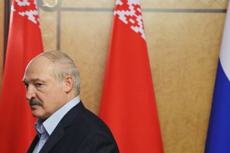 Il presidente bielorusso Aleskandr Lukashenko aspetta un incontro col leader russo Vladimir Putin a Sochi, il 7 febbraio 2020.
