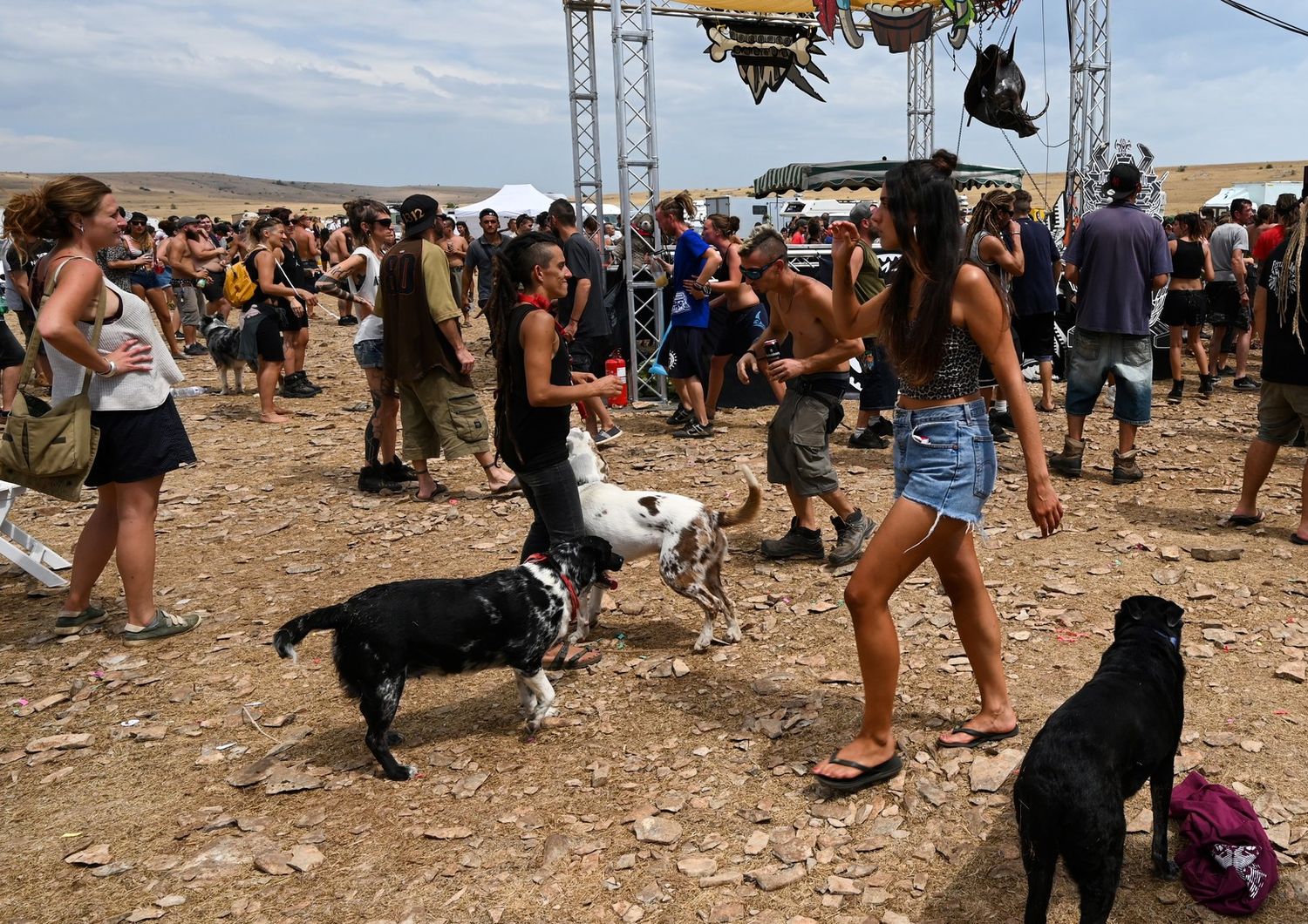 Un rave party in Francia (immagine di repertorio)