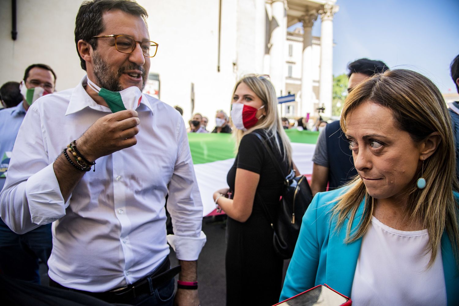 Matteo Salvini e Giorgia Meloni