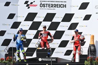 Il podio del GP d'Austria