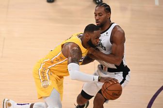 LeBron James, Kawhi Leonard. NBA