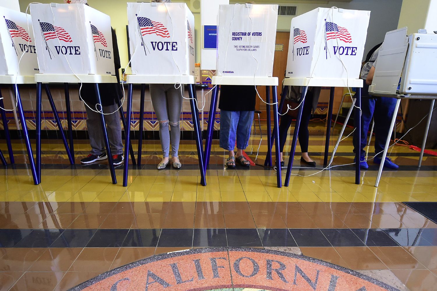 Seggi in California per le elezioni del 2016
