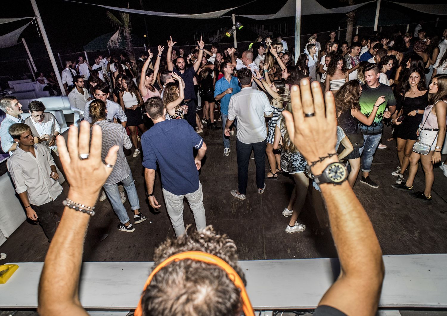 La discoteca La Bussola in Versilia nell'estate 2018