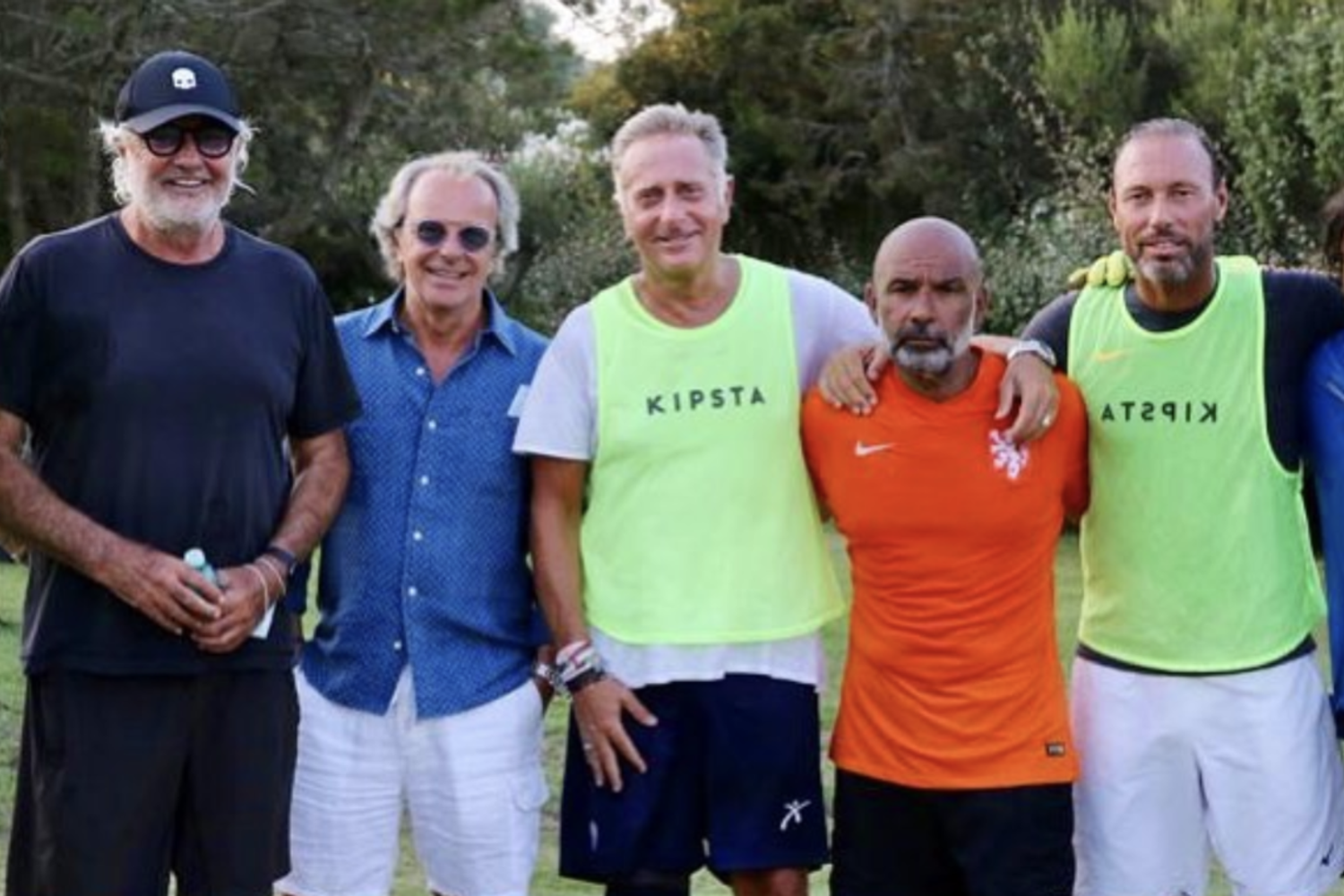 Flavio Briatore con Sinisa Mijailovic e Paolo Bonolis&nbsp;