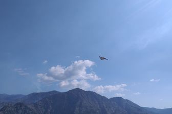 &nbsp;Canadair al lavoro sull'Aspromonte