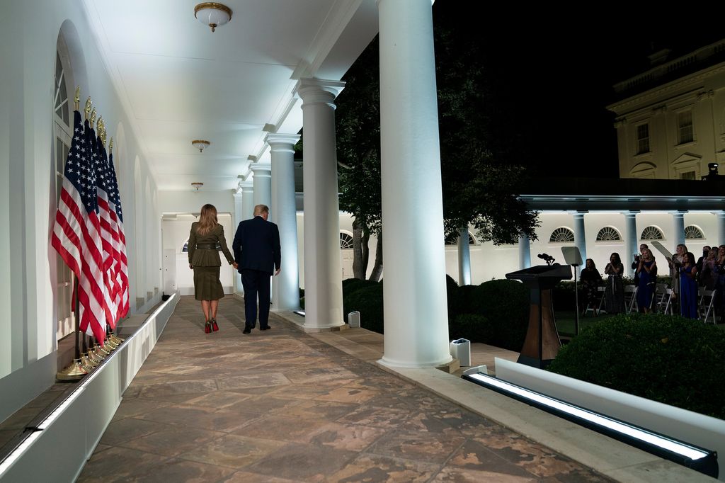 Donald e Melania Trump alla Casa Bianca