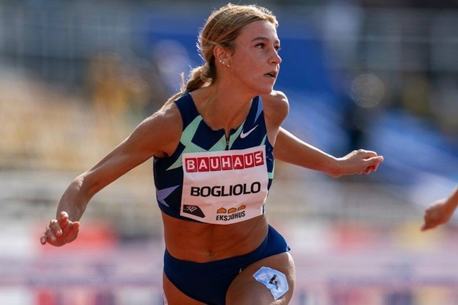 Luminosa Bogliolo vincitrice dei 100 ostacoli a Stoccolma&nbsp;(foto World Athletics)