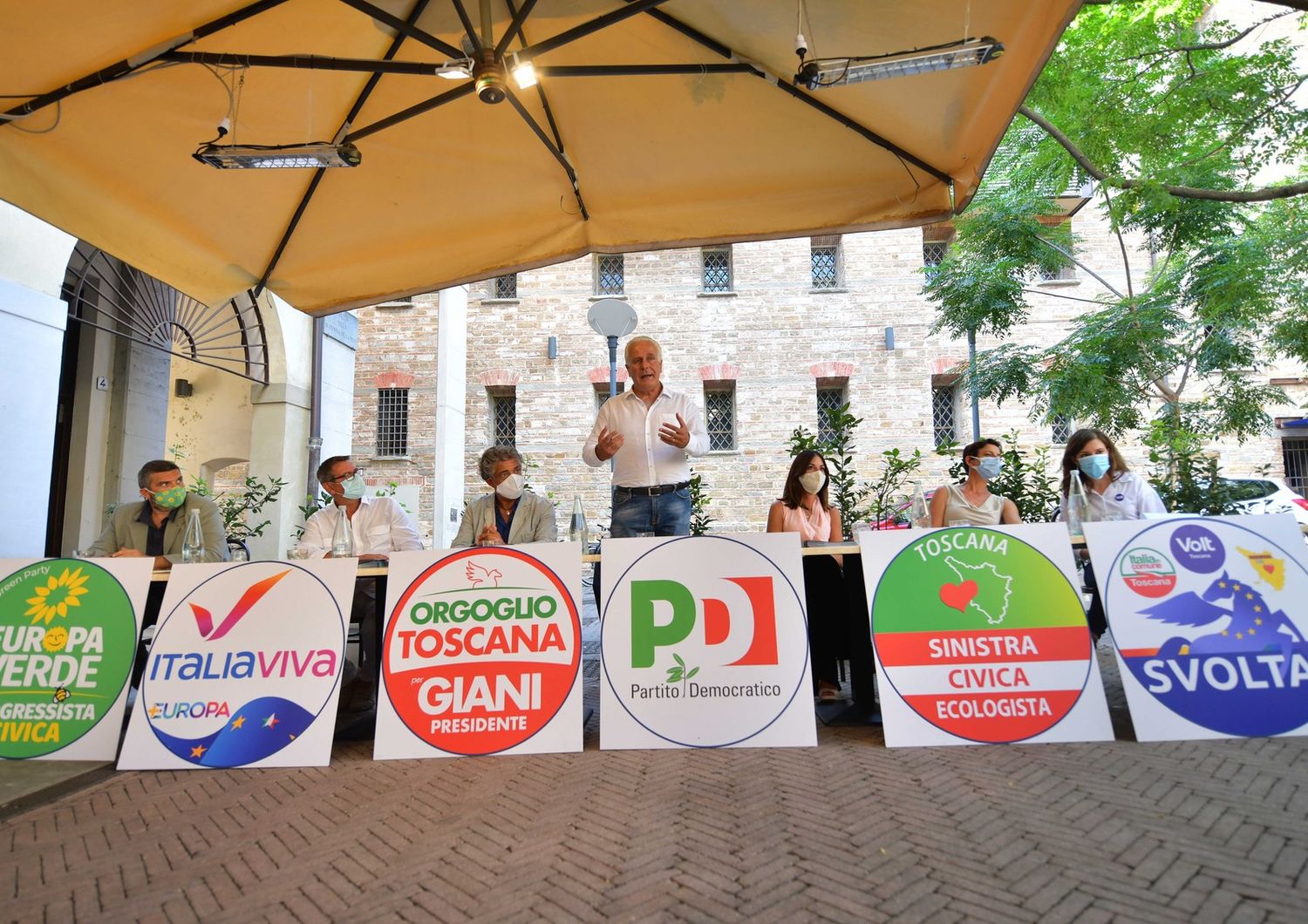 &nbsp;Eugenio Giani presenta le liste a sostegno della propria candidatura