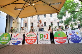 &nbsp;Eugenio Giani presenta le liste a sostegno della propria candidatura