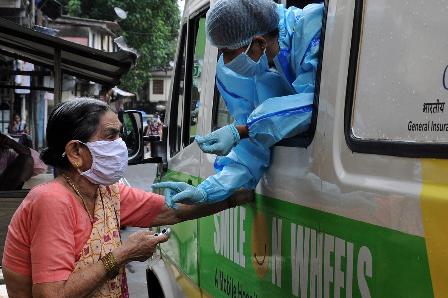 Screening per il Coronavirus a Mumbai&nbsp;