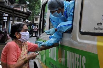 Screening per il Coronavirus a Mumbai&nbsp;