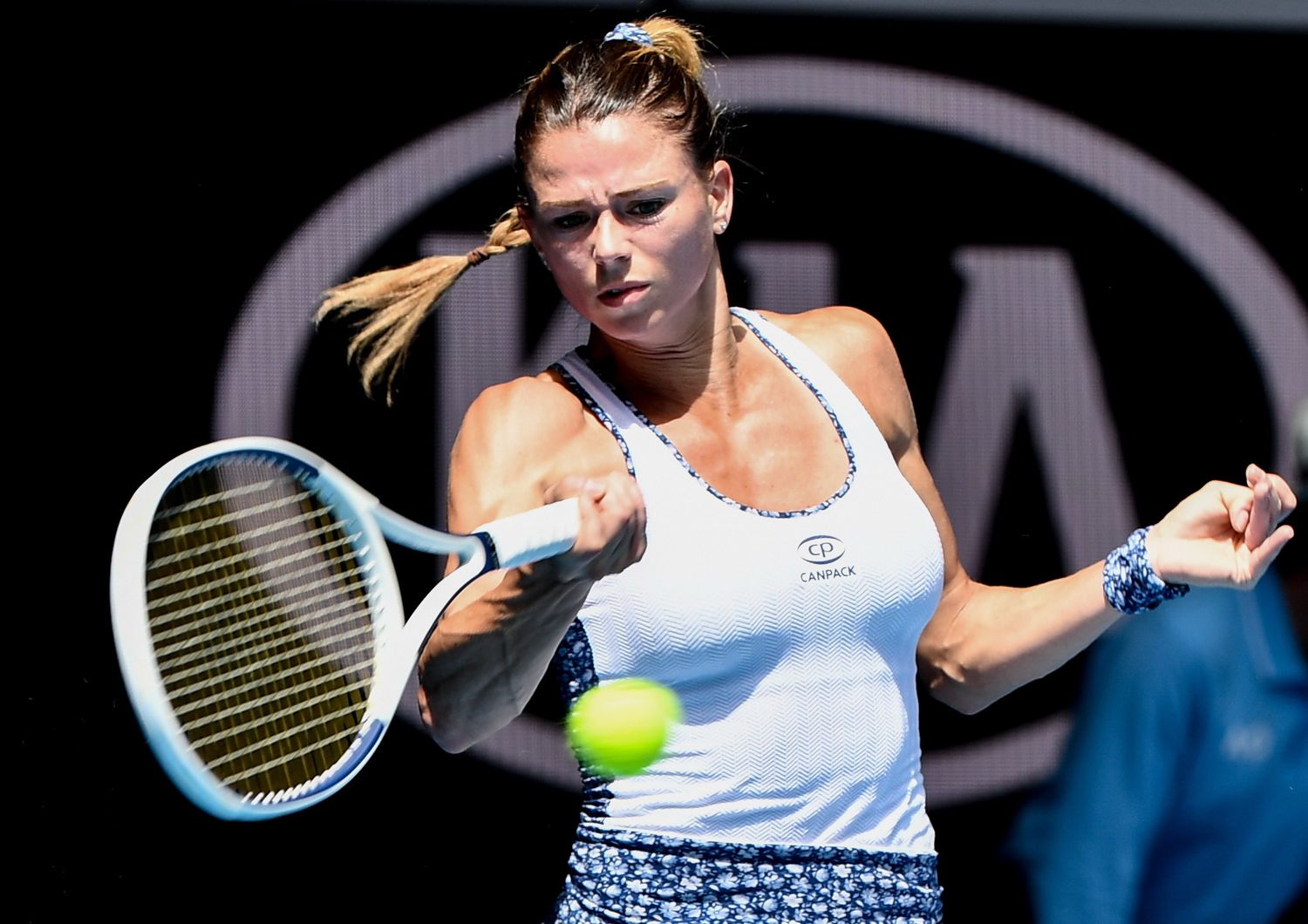 Camila Giorgi durante gli Australian Open di tennis&nbsp;