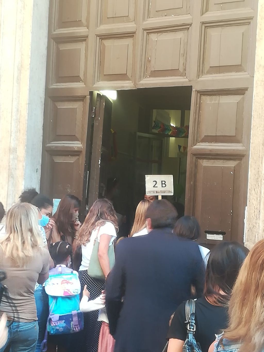 Inizio dell'anno scolastico. Una scuola di Roma