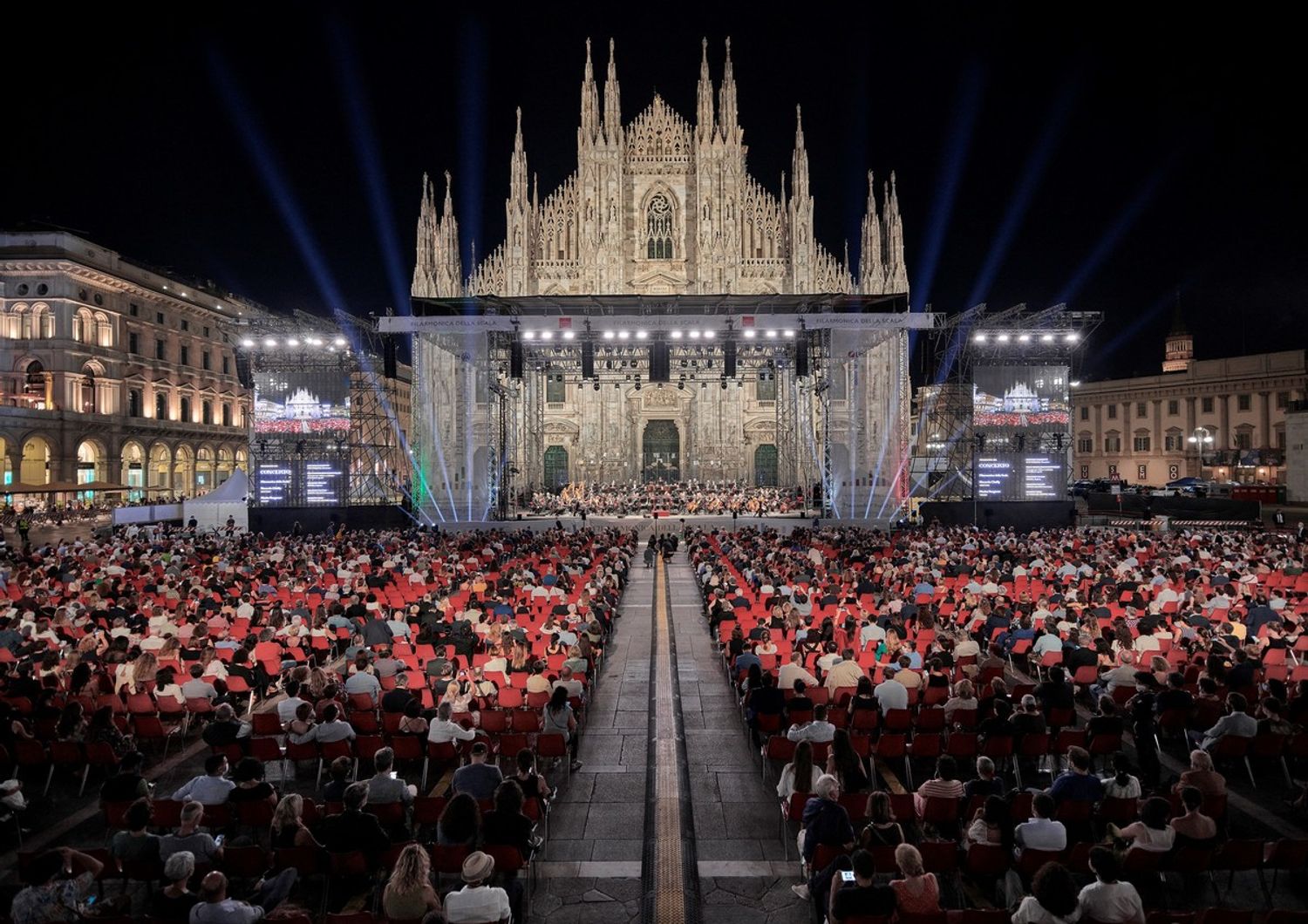 filarmonica Scala primo concerto piazza