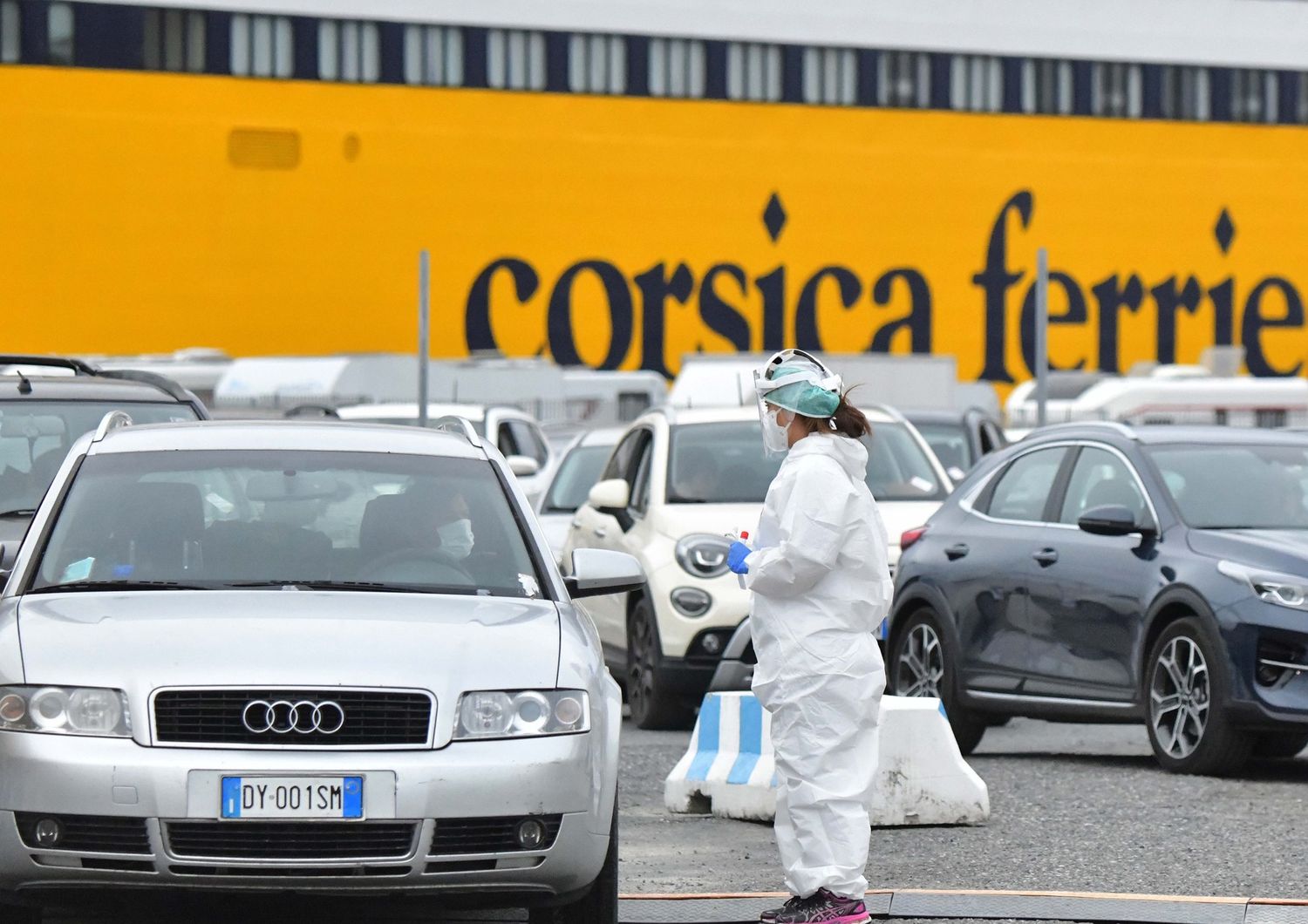 I test compiuti a Livorno sui passeggeri provenienti da Civitavecchia