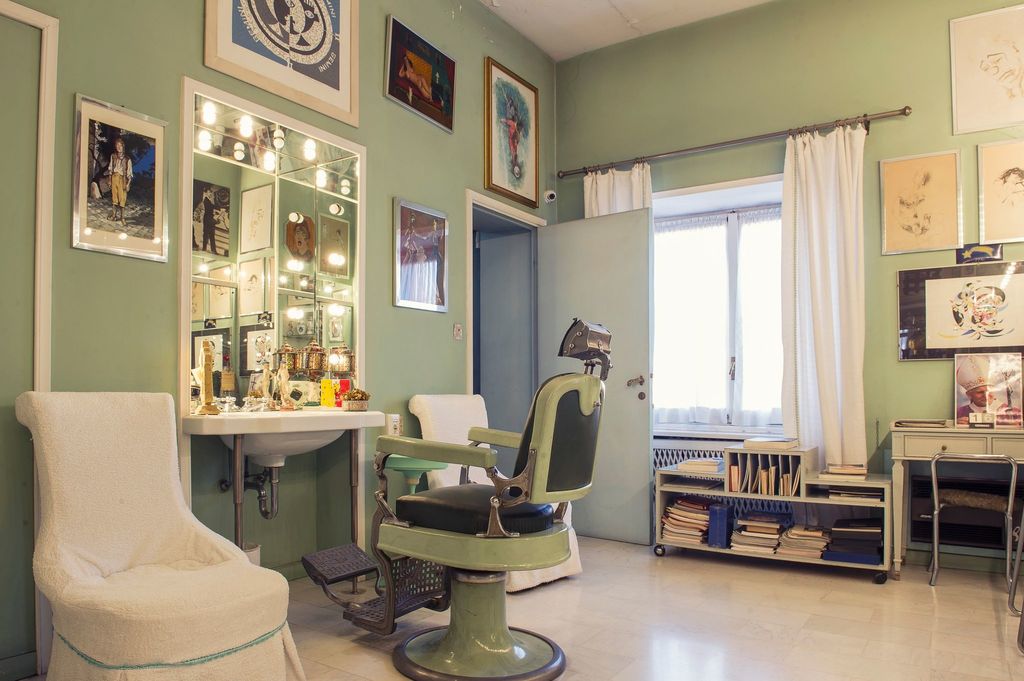 La barberia privata nella villa di Alberto Sordi&nbsp;