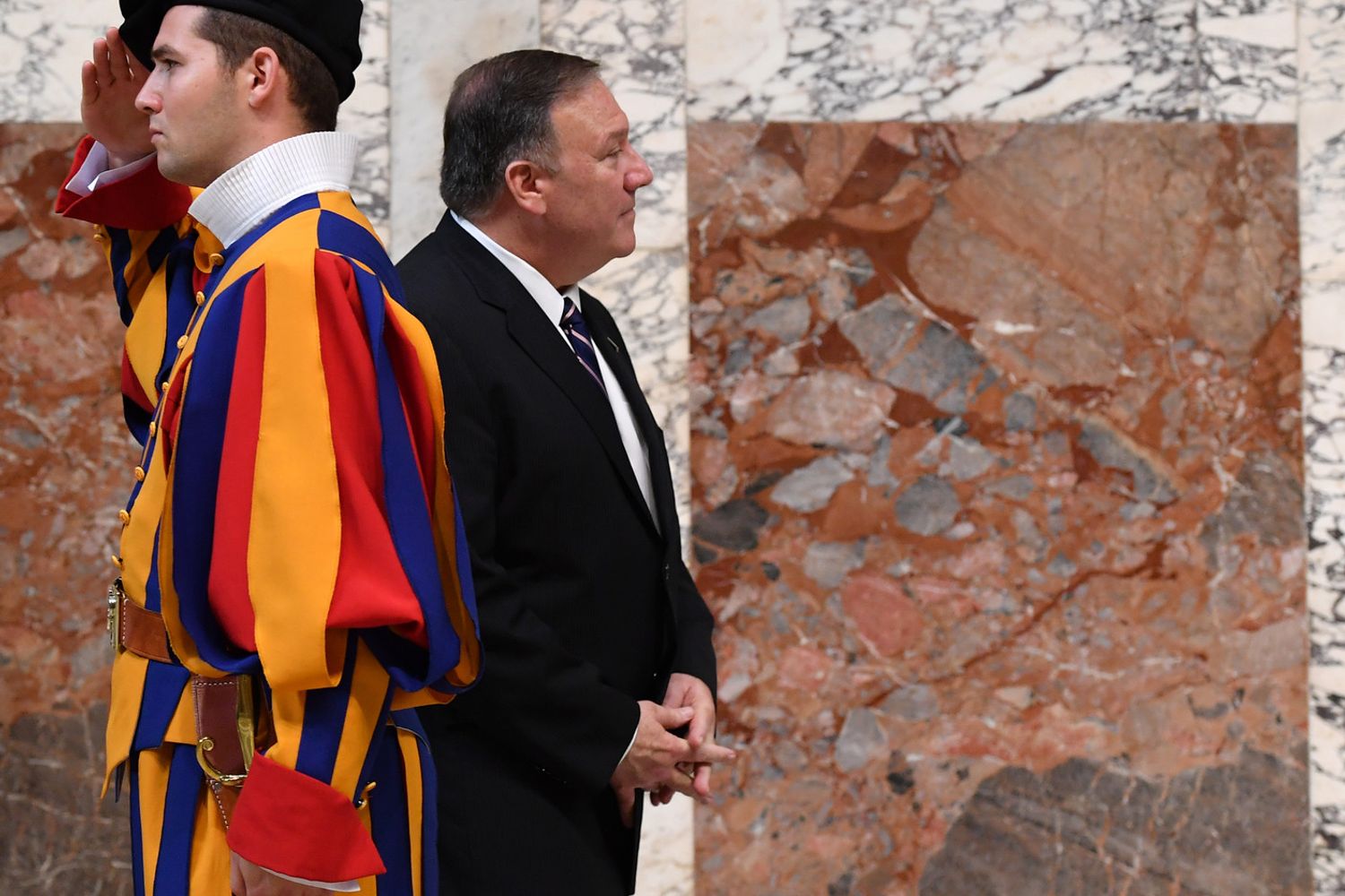 Mike Pompeo in visita in Vaticano