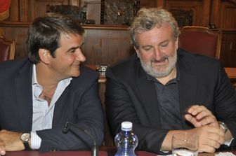 Raffaele Fitto e Michele Emiliano nel 2012