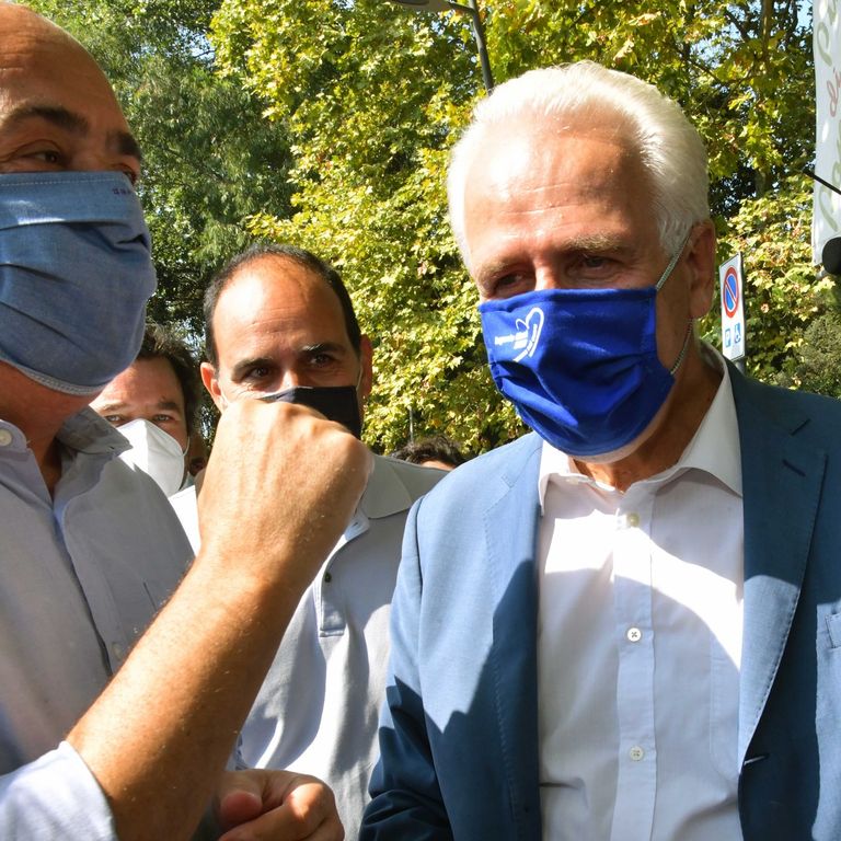 Nicola Zingaretti e Eugenio Giani