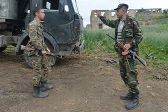 Due militari dell&rsquo;esercito di difesa dell'Artsakh