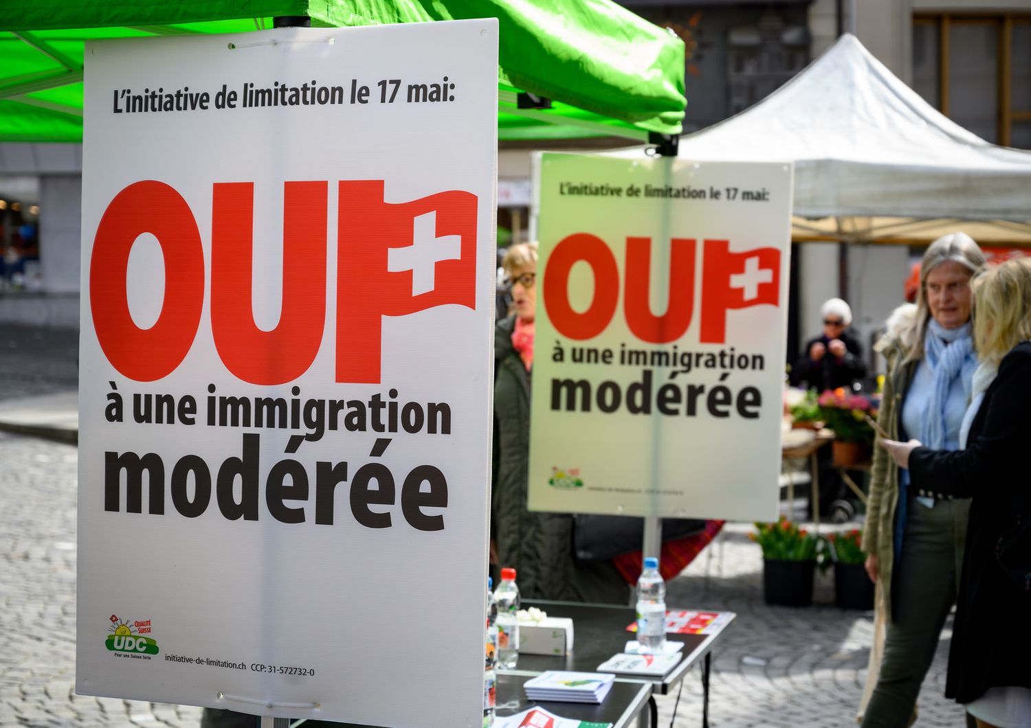 La campagna elettorale per il referendum sull'immigrazione in Svizzera