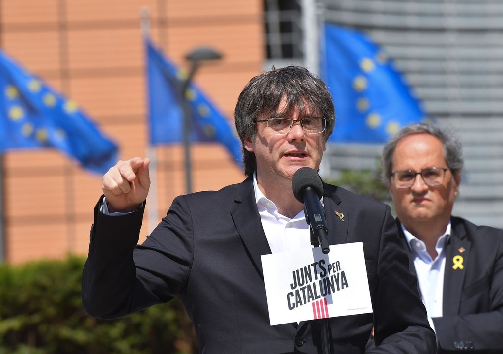 Carles Puigdemont e Quim Torra a Bruxelles