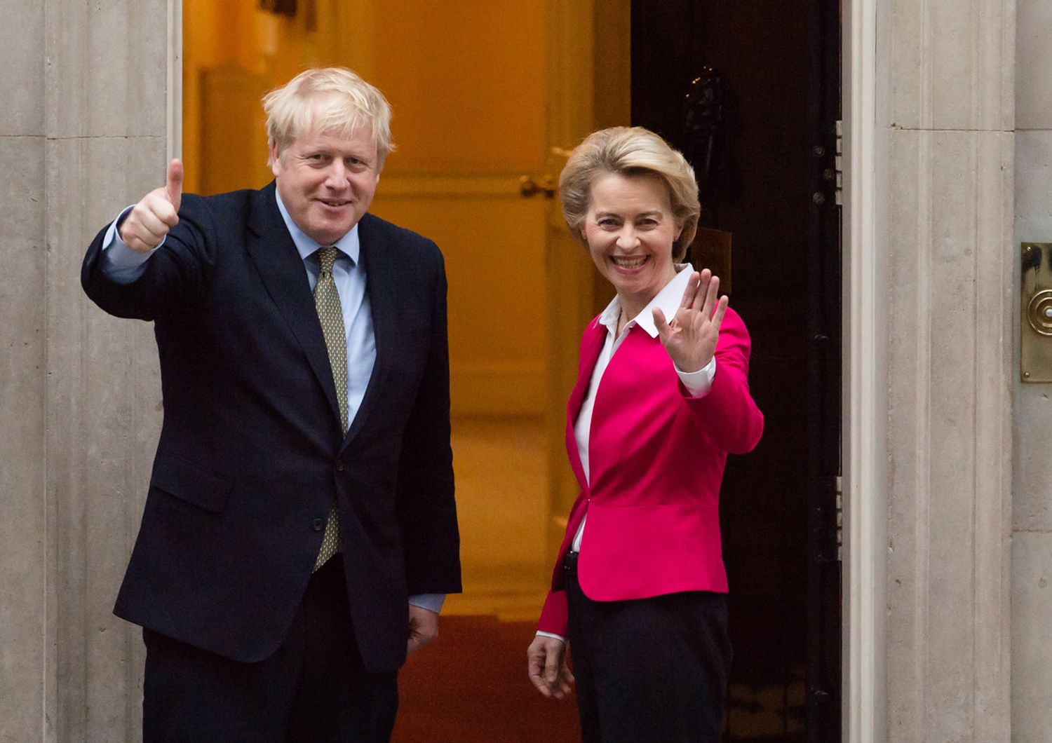 Boris Johnson e Ursula von der Leyen