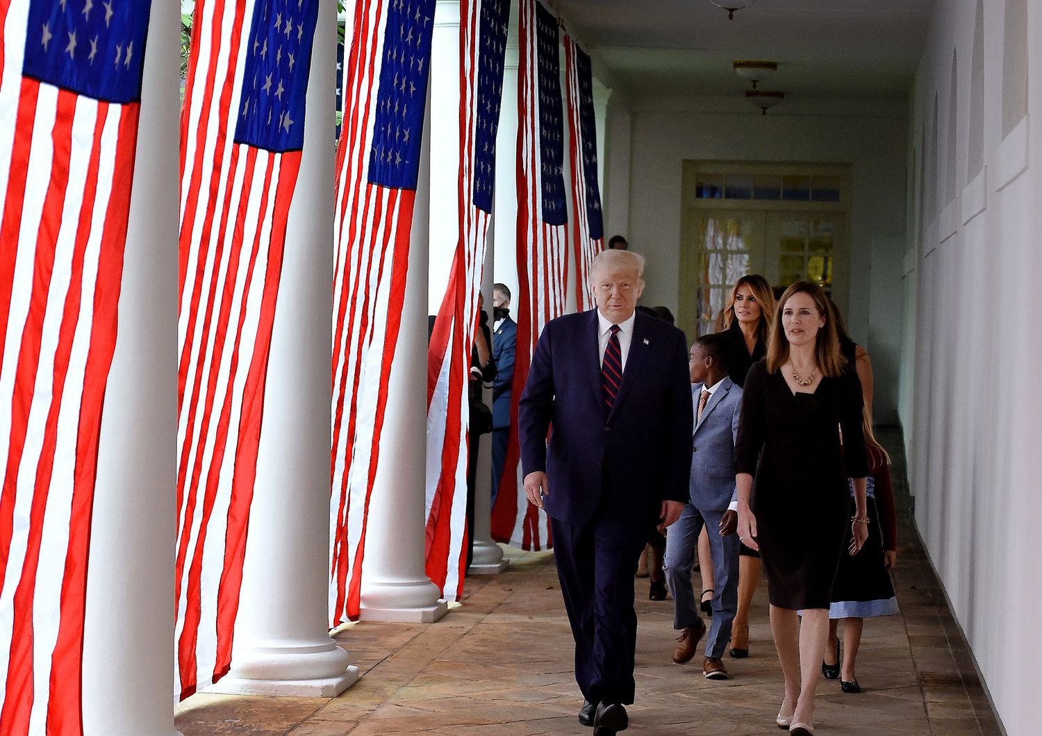 Donald Trump riceve il giudice designato alla Corte Suprema, Amy Coney Barrett