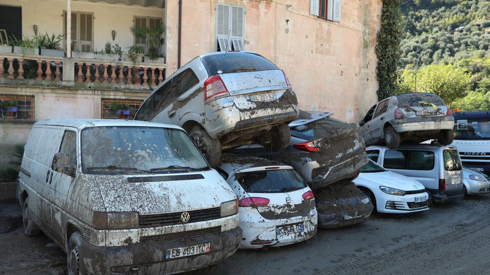 I danni fatti dal maltempo sulle Alpi Marittime francesi