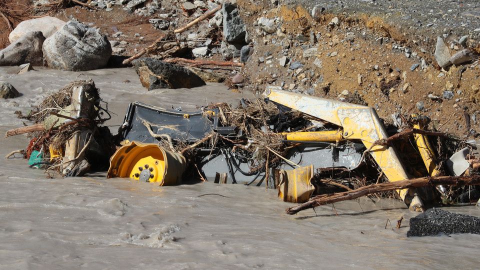 I danni fatti dal maltempo sulle Alpi Marittime francesi