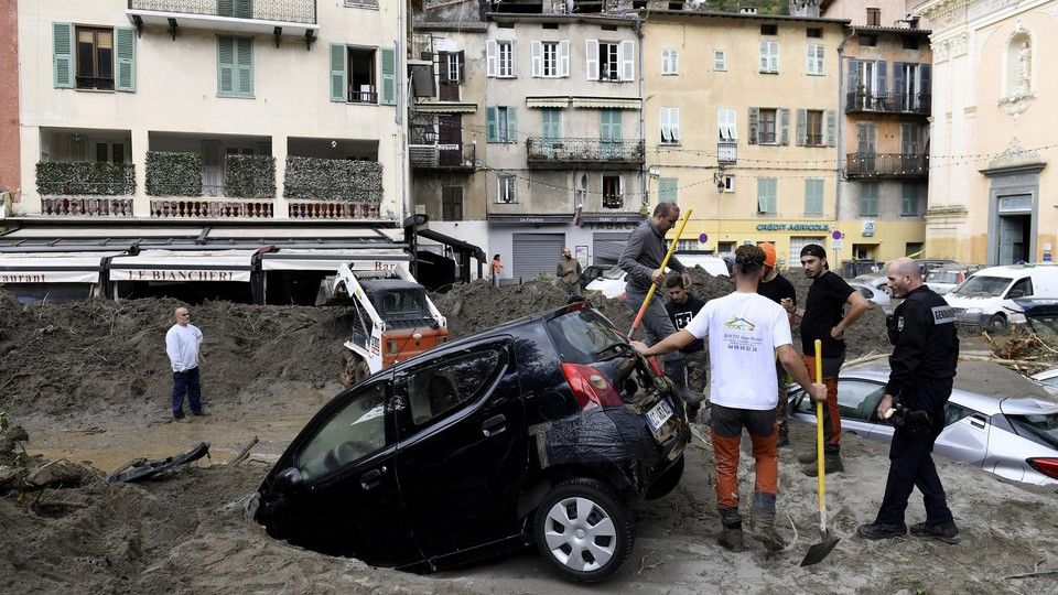 I danni fatti dal maltempo sulle Alpi Marittime francesi